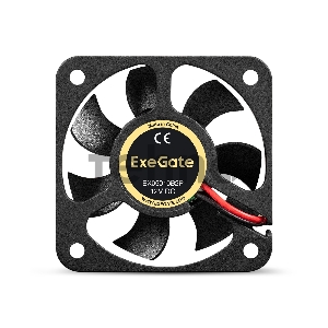 Вентилятор 12В DC ExeGate EX05010B2P (50x50x10 мм, 2-Ball (двойной шарикоподшипник), 2pin, 5500RPM, 30dBA)