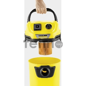 Строительный пылесос Karcher WD 3 P V-17/4/20 1000Вт (уборка: сухая/сбор воды) желтый