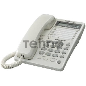 Телефон Panasonic KX-TS2362RUW (белый) {16зн ЖКД, однокноп.набор 20 ном.}