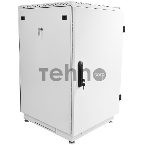 Шкаф коммутационный ЦМО (ШТК-М-27.6.10-3ААА) напольный 27U 600x1000мм пер.дв.металл задн.дв.стал.лист 2 бок.пан. 600кг серый 855мм 83.7кг 180град.