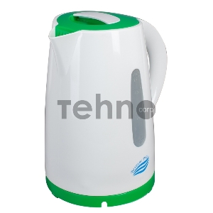 Чайник электрический Великие Реки Томь-1 белый/зеленый