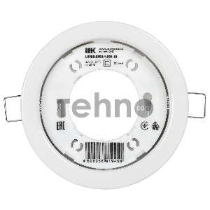Светильник IEK LUVB0-GX53-1-K01-10 15 Вт встраиваемый точечный белый