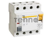 Выключатель дифференциальный ВД1-63S 4Р 63А 300мА IEK