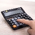 Калькулятор бухгалтерский Deli EM01120 черный 12-разр., фото 7
