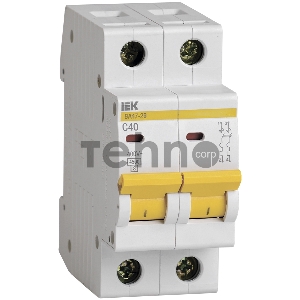 Выключатель автоматический модульный 2п C 40А 4.5кА ВА47-29 ИЭК MVA20-2-040-C