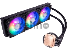 Водяное охлаждение Cooler Master MasterLiquid PL360 Flux (300W, 360mm, ARGB, fans:3x120mm/72.37CFM/32dBa/2300rpm, 2066/2011-v3/2011/1700/1200/1156/1155/1151-v2/1151-v1/1150/775/sWRX8/SP3/TR4/AM4/AM3+/AM3/AM2+/AM2/FM2+/FM2/FM1)