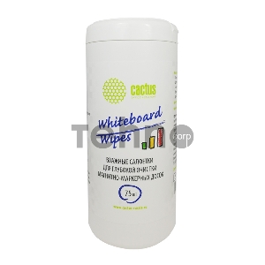 Салфетки Cactus CS-WB075 для маркерных досок туба 75шт влажных Салфетки Cactus CS-WB075 для маркерных досок туба 75шт влажных