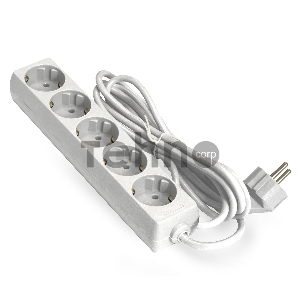 Удлинитель ExeGate EX285821RUS  ECE-5-1.8W (5 евророзетки с заземлением, 1.8м, белый)