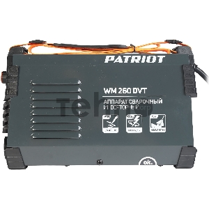 Сварочный аппарат Patriot WM260DVT инвертор MMA/TL/vrd 12.5кВт