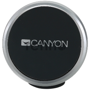 Держатель автомобильный Canyon Car Holder for Smartphones,magnetic suction function ,with 2 plates(rectangle/circle), black ,40*35*50mm 0.033kg