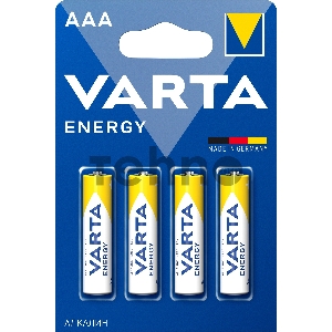 Батарейки VARTA ENERGY AAA бл. 4 (рус.) Батарейки VARTA ENERGY AAA бл. 4 (рус.)