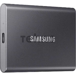 Твердотельный накопитель Samsung SSD 500GB T7 Touch, USB Type-C, R/W 1000/1050MB/s, Titanium