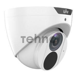 Видеокамера Uniview IP купольная, 1/2.7 4 Мп КМОП @ 30 к/с, ИК-подсветка до 50м., LightHunter 0.003 Лк @F1.6, объектив 2.8 мм, WDR, 2D/3D DNR, Ultra 265, H.265, H.264, MJPEG, 3 потока, встроенный мик