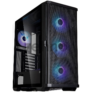 Корпус ZALMAN Z10 PLUS, ATX, BLACK, WINDOW, 2x3.5, 2x2.5, 2xUSB3.0, 1xUSB 3.1 Type-C, FRONT 3x140mm ARGB, REAR 1x120mm ARGB