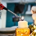 Бытовая газовая пьезозажигалка с классическим пламенем многоразовая (1 шт.) темно-бордовая СК-302W с гибким стержнем  СОКОЛ, фото 3