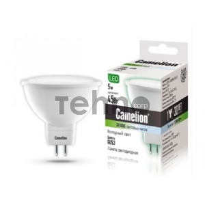 Лампа светодиодная CAMELION LED5-S108/845/GU5.3  5Вт 220В GU5.3 4500К