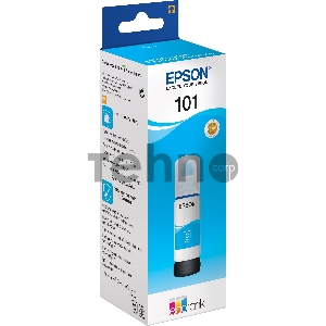 Картридж струйный Epson L101 C13T03V24A синий (70мл) для Epson L4150/L4160/L6160/L6170/L6190
