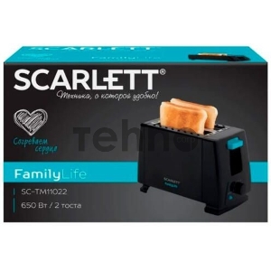 Тостер Scarlett SC-TM11022 650Вт черный