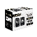 Акустическая система 2.0 ExeGate EX287052RUS Disco 170 (питание USB, 2х3Вт (6Вт RMS), 100-20000Гц, белый/черный), фото 3