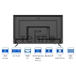 Телевизор LED Kivi 55 55U740NB черный 4K Ultra HD 60Hz DVB-T DVB-T2 DVB-C WiFi Smart TV