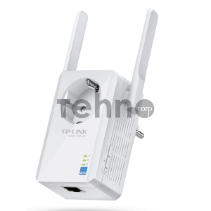 Сетевой адаптер TP-Link SOHO  TL-WA860RE 300Mbps Wireless N Wall Plugged Range Extender with AC Passthrough, QCA(Atheros), 2T2R, 2.4GHz, 802.11b/g/n, 1 10/100Mbps LAN port, Range Extender button, Range Extender mode, suppo поставляется без кабеля RJ-45