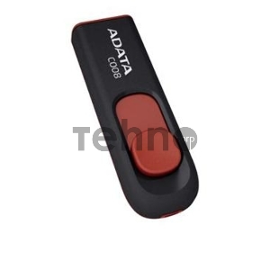 Флеш Диск ADATA Flash Drive 32Gb С008 AC008-32G-RKD {USB2.0, Black-Red}