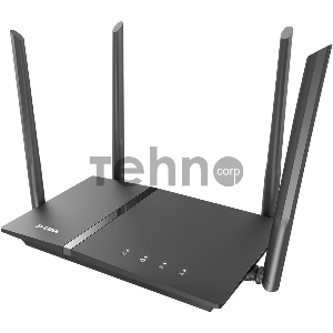 Роутер D-Link DIR-1260/RU/R1A, Wireless AC1200 2x2 MU-MIMO Dual-band Gigabit Router with 1 10/100/1000Base-T WAN port, 4 10/100/1000Base-T LAN ports and 1 USB port.802.11b/g/n/ac compatible, up to 300 Mbps