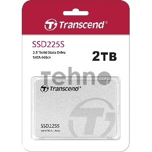 Накопитель Transcend SSD SSD225S, 2.0TB, 2.5 7mm, SATA3, R/W 560/500MB/s, IOPs 55 000/80 000, TBW 720, DWPD 0.3 (3 года)