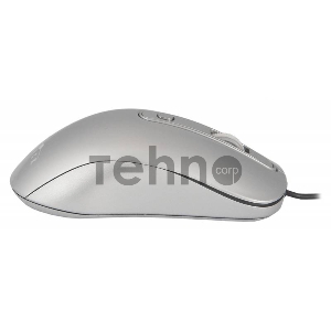 Мышь Oklick 155M серебристый оптическая (1600dpi) USB (3but)