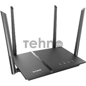 Роутер D-Link DIR-1260/RU/R1A, Wireless AC1200 2x2 MU-MIMO Dual-band Gigabit Router with 1 10/100/1000Base-T WAN port, 4 10/100/1000Base-T LAN ports and 1 USB port.802.11b/g/n/ac compatible, up to 300 Mbps