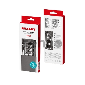 Набор отверток для точных работ REXANT XA-04, 24 предмета