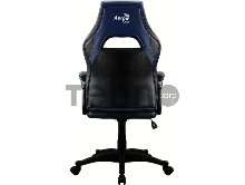 Кресло игровое AEROCOOL AС40C AIR, на колесиках, полиуретан, черный/синий [aс40c  black blue]