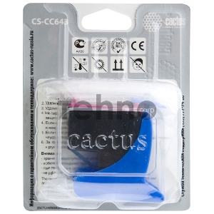 Картридж струйный Cactus CS-CC643 многоцветный для №121 HP DeskJet D1663/D2563/F2423F4275/F4283 (12m