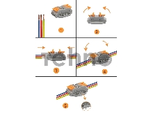 Клемма СМК проходная REXANT 3 полюса, с монтажной площадкой (0,08-4 мм²), серая (блистер 5 шт./уп.)