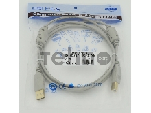 Кабель USB 2.0 Gold 2/Core Am-Bm /Экран 2x ферритовых фильтра 1.8м