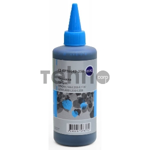 Чернила Cactus CS-EPT6642-250 голубой 250мл для Epson L100/L110/L120/L132/L200/L210/L222/L300/L312/L350/L355/L362/L366/L456/L550/L555/L566/L1300