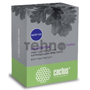 Картридж ленточный Cactus CS-NCR7156 фиолетовый для NCR 7156/7156 SLIP