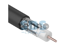 Кабель коаксиальный PROconnect RG-6U, 75 Ом, CCS/Al/Al, 48%, бухта 100 м, черный OUTDOOR
