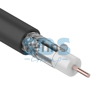 Кабель коаксиальный PROconnect RG-6U, 75 Ом, CCS/Al/Al, 48%, бухта 100 м, черный OUTDOOR