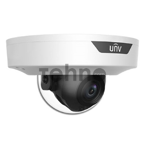 Видеокамера Uniview IP купольная Cable-free, 1/3 4 Мп КМОП @ 30 к/с, ИК-подсветка до 30м., LightHunter 0.003 Лк @F1.6, объектив 2.8 мм, WDR, 2D/3D DNR, Ultra 265, H.265, H.264, MJPEG, 3 потока, встро