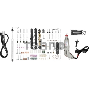 Гравер ЗУБР ЗГ-130ЭК H242  { электрический с набором мини-насадок в кейсе, 242 предмета }