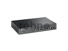 Коммутатор TP-Link JetStream 10-Port Gigabit Smart Switch with 8-Port PoE+, 8× Gigabit PoE+ Ports, 2× Gigabit SFP Slots, 802.3at/af, 150 W PoE Power, 1U 13-inch Rack-mountable Steel CaseIntegration with Omada SDN Controller, 802.1Q VLAN, STP/RSTP/MSTP, IGMP Snoopi