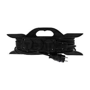 Удлинитель-шнур на рамке REXANT КГ 3х1.5, 10 м, 3 гнезда, морозостойкий, с/з, 16 А, 3500 Вт, IP44 (Сделано в России)