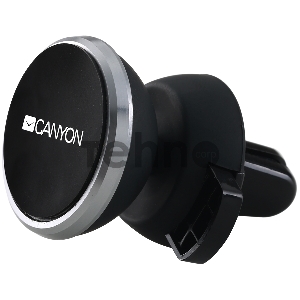 Держатель автомобильный Canyon Car Holder for Smartphones,magnetic suction function ,with 2 plates(rectangle/circle), black ,40*35*50mm 0.033kg