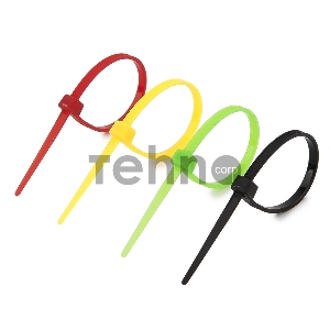 Стяжки NYT-100x2.5С пластиковые 100 мм х 2,5 мм (набор 4 цвета по 25 шт)