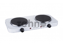 Плитка электрическая WILLMARK НS-210W (2 чугун конф.*155 mm/1000Вт.,155*1000Вт,  нерж, белый)
