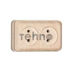 Розетка 2-м ОП Олимп 16А сосна UNIVersal 5560858