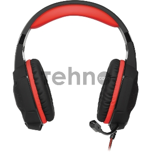 Игровые наушники с микрофоном SVEN AP-U988MV, черный-красный (USB, LED, 7.1)