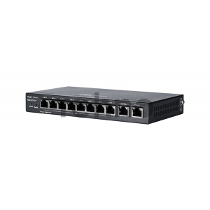 Коммутатор Reyee 10-Port Gigabit Cloud Managed Gataway, support up to 8 POE/POE+ ports with 70W POE Power budget, up to 4 WAN ports, support up to 200 concurrent users, 500Mbps.