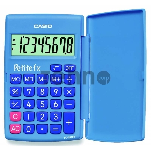 Калькулятор карманный Casio LC-401LV-BU голубой 8-разр.